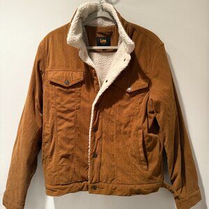 Lee Corduroy Jacket with Faux Sherpa Lining Boys Small - See pics for details